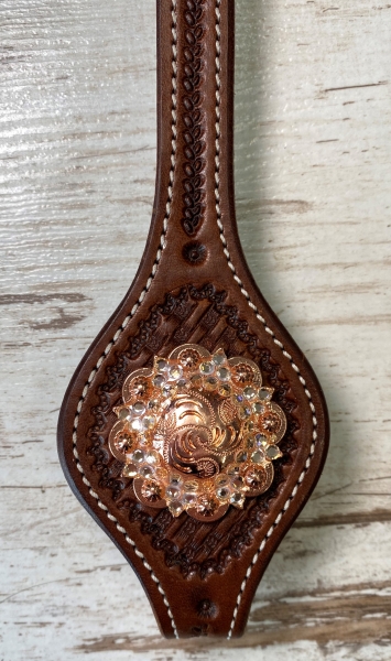 Glitzer Concho rosé gold peach
